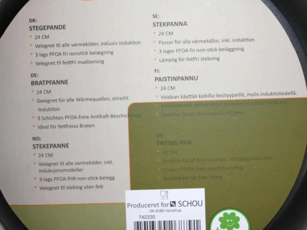 Billede 4 - Ny Schou Slip-let Induktion stegepande