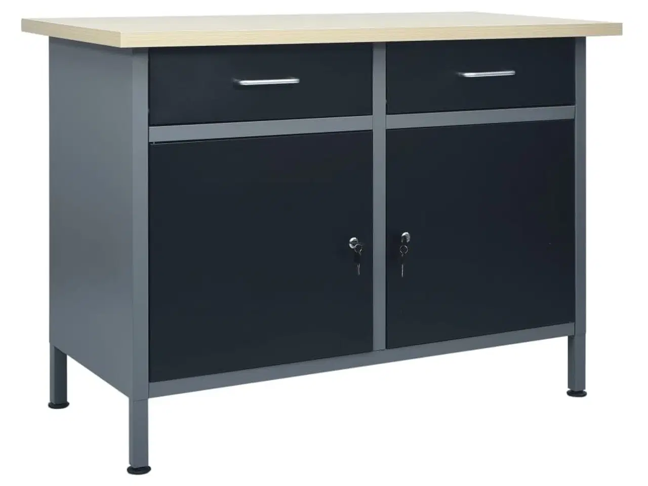 Billede 1 - Arbejdsbord 120x60x85 cm stål sort