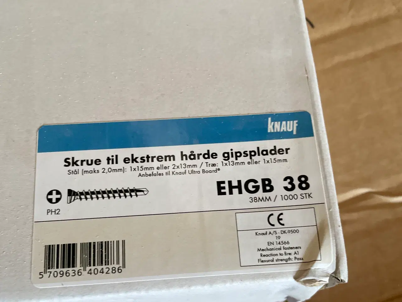 Billede 1 - Knauf båndet gipsskrue EHGB 4x38mm 1000stk/pk