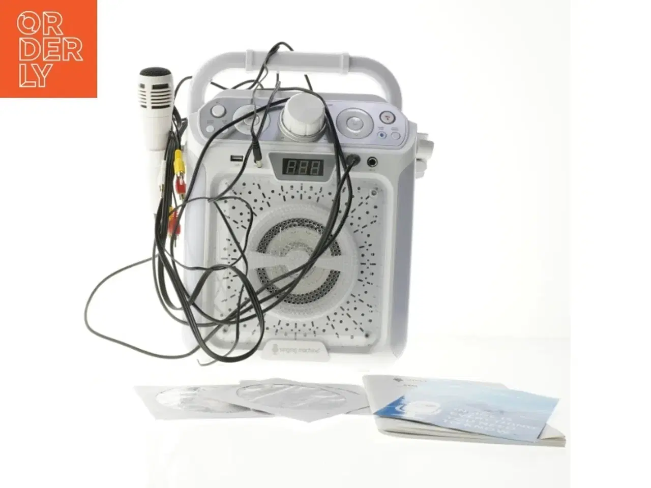 Billede 2 - Karaokemaskine med mikrofon (str. 19x23x36 cm)