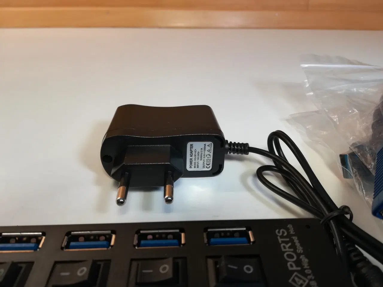 Billede 3 - 4-Ports USB 3.0 Hub med strømforsyning + ekstra
