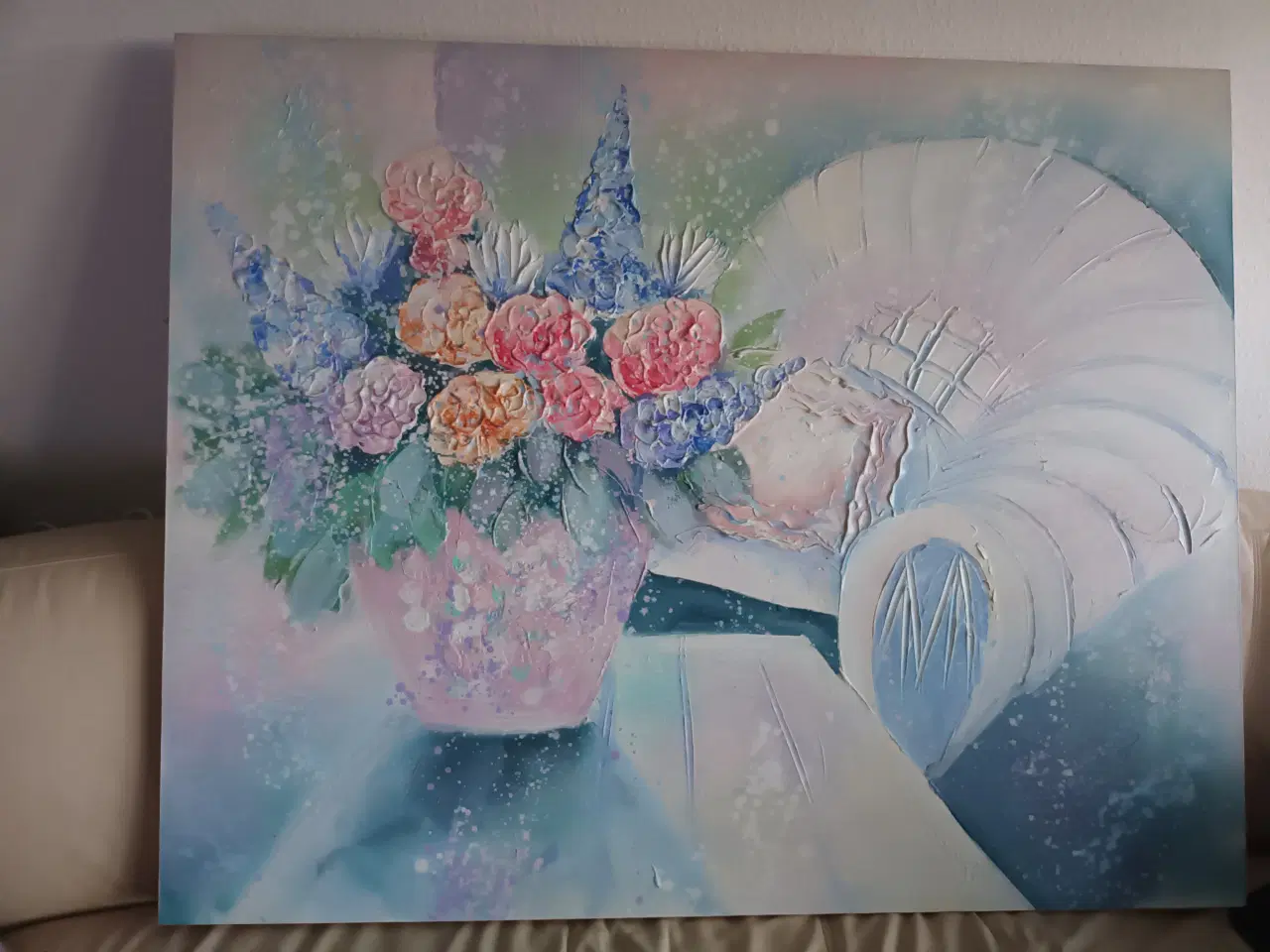 Billede 2 - Oliemaleri, motiv: Blomster/Have, stil: Realisme, 