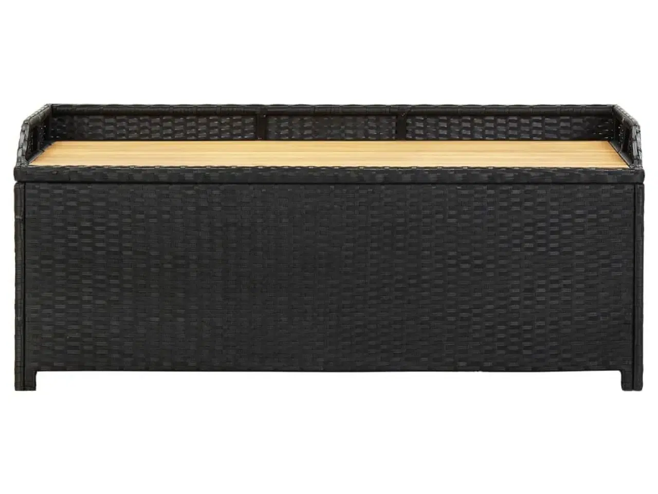 Billede 4 - Havebænk med opbevaring 120 cm polyrattan sort