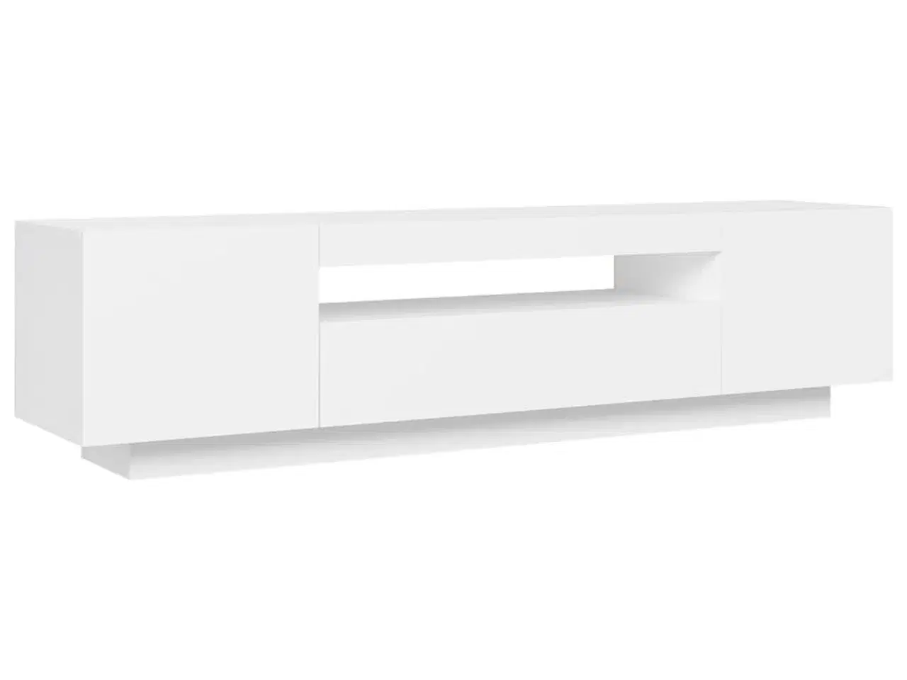 Billede 7 - Tv-skab med LED-lys 160x35x40 cm hvid