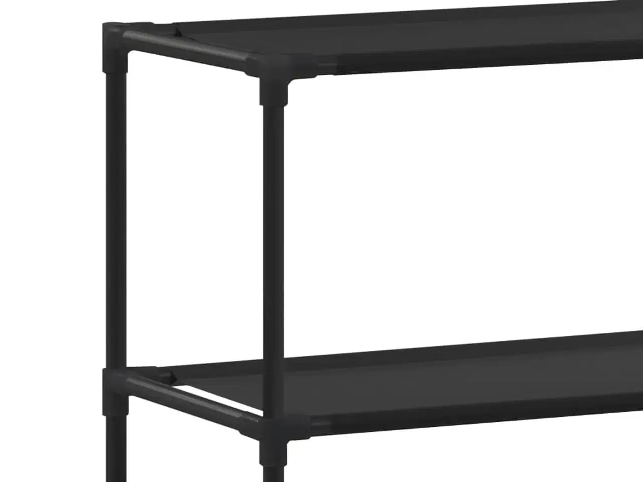 Billede 6 - Opbevaringsstativ med 3 hylder 69x28x169 sort