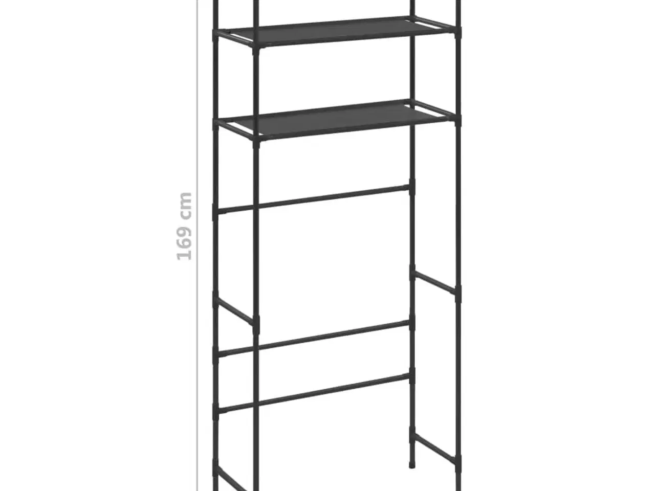 Billede 8 - Opbevaringsstativ med 3 hylder 69x28x169 sort