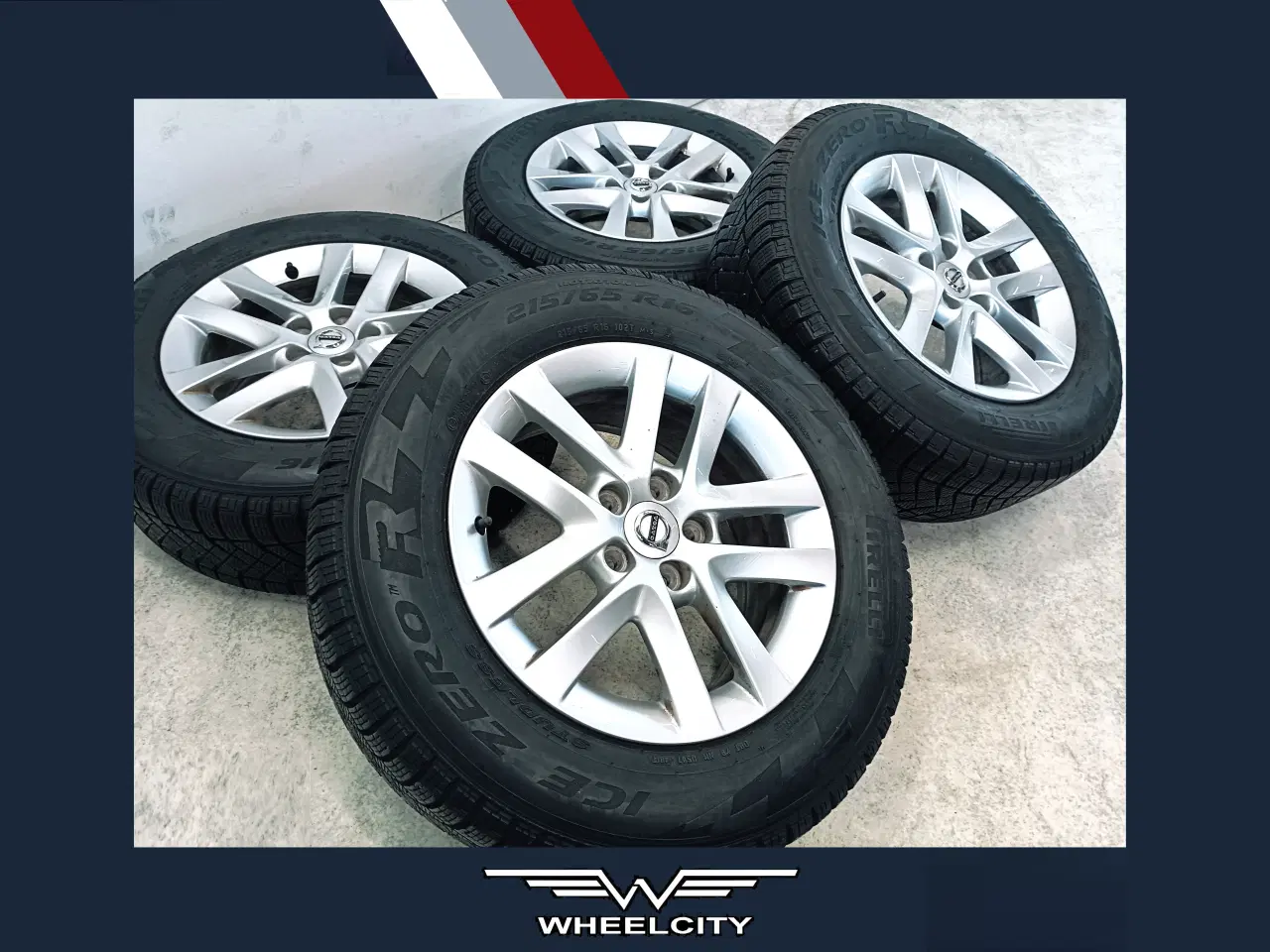 Billede 1 - 5x108 16" ET50 nav 63,4ø VOLVO vintersæt
