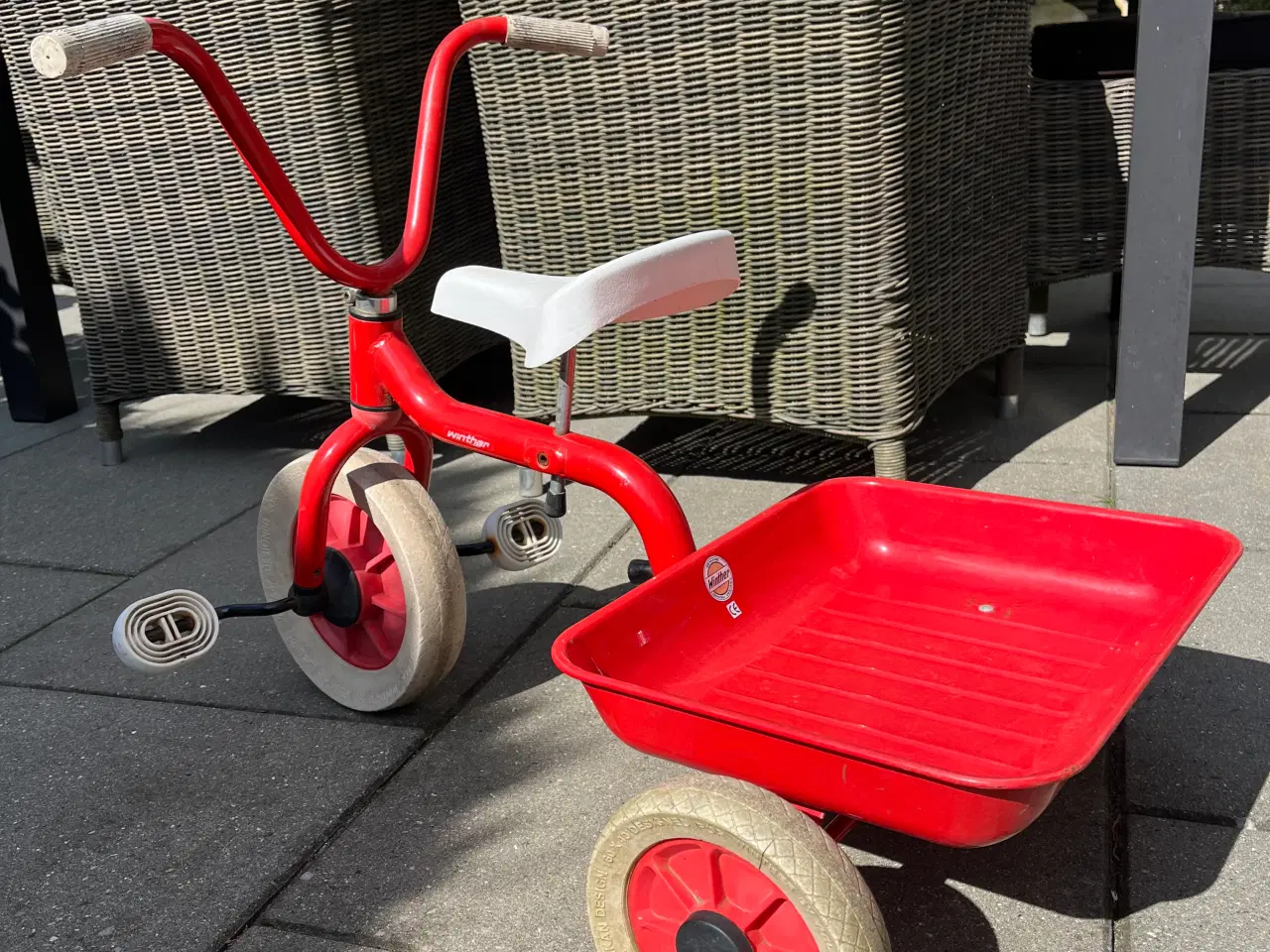 Billede 1 - Winther 3-hjulet cykel med lad