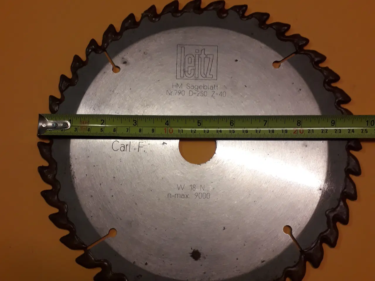Billede 1 - Rundsavklinge Ny   Leitz 250mm Carl f.