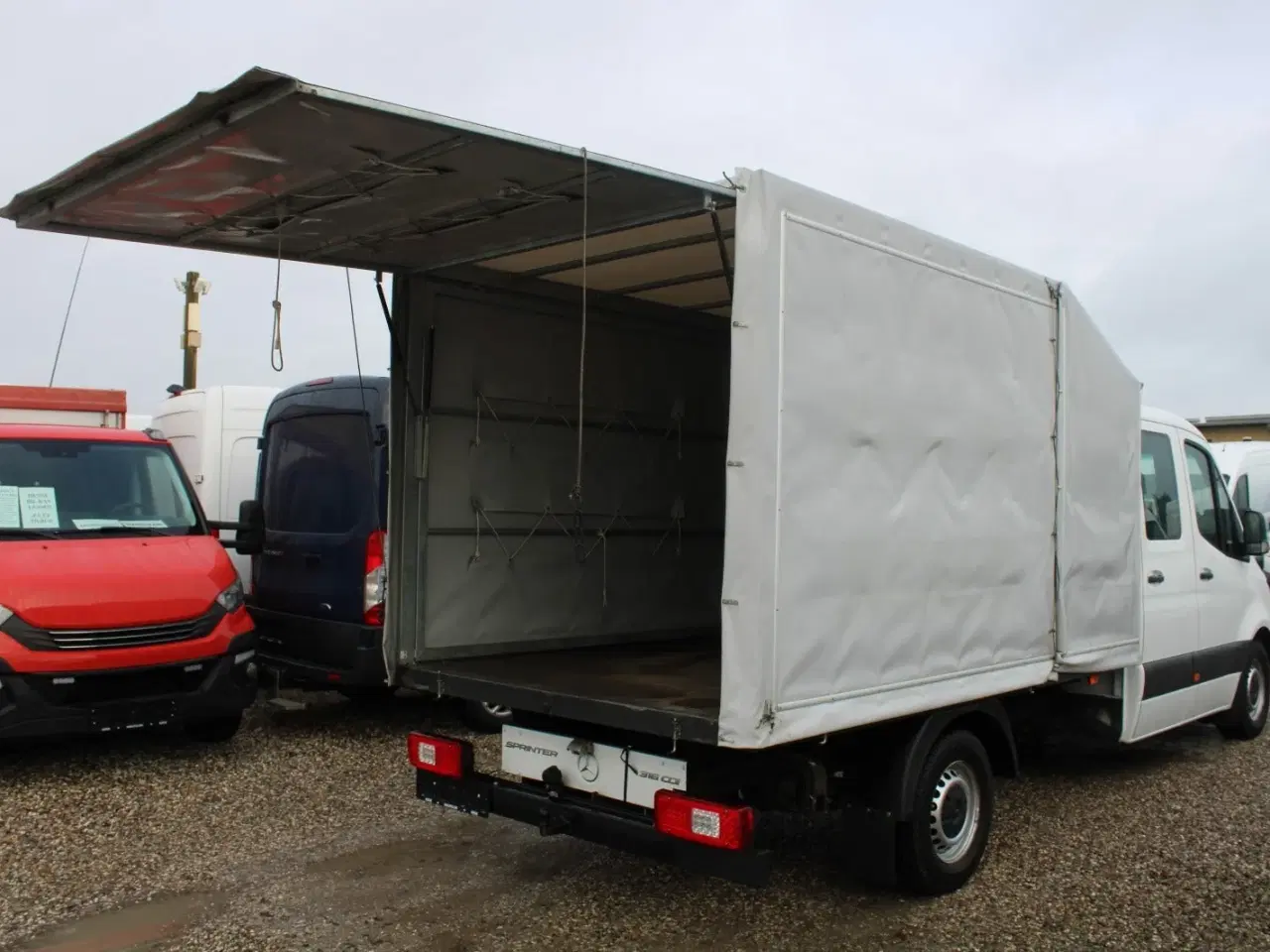 Billede 12 - Mercedes Sprinter 316 2,2 CDi A3 Mandskabsvogn m/lad aut. RWD