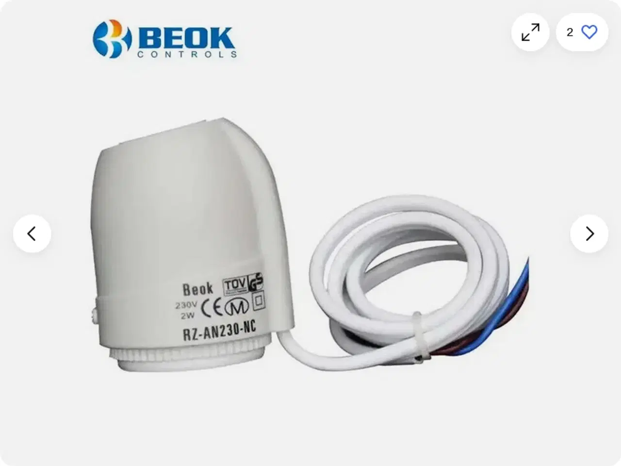 Billede 8 - 1 gulvvarmestyring 230V og 8 rumtermostater og 8 a