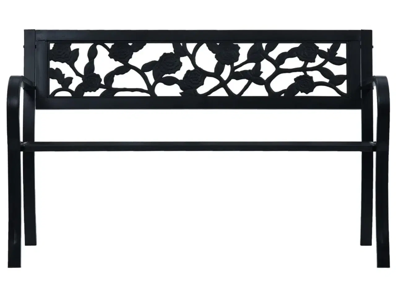 Billede 2 - Havebænk 125 cm stål sort