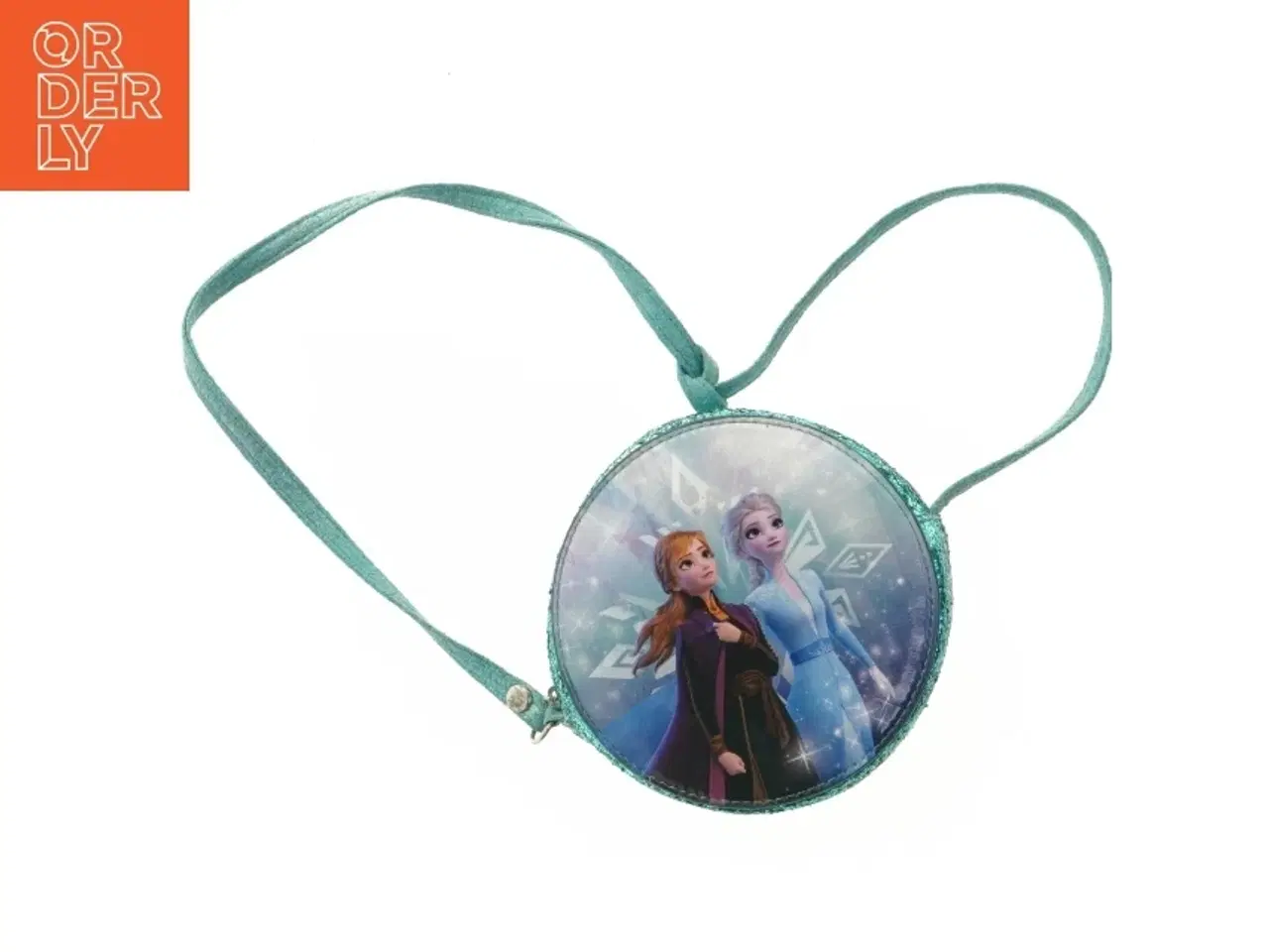 Billede 1 - Rund pung med pailletter, Anna og Elsa fra H&M