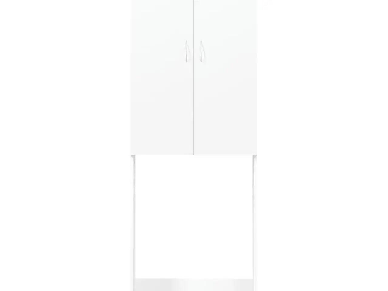 Billede 3 - Badeværelsesskab til vaskemaskine 64x25,5x190 cm hvid