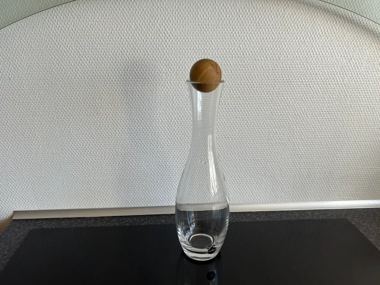 Billede 2 - Glas karaffel med træ kugleprop