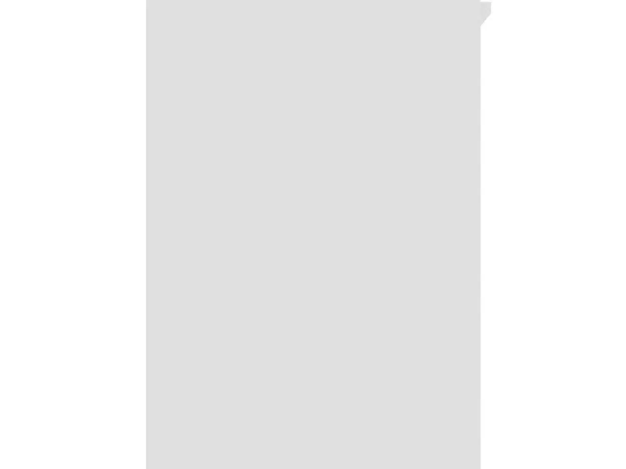 Billede 5 - Skrivebord 90x45x76 cm konstrueret træ hvid