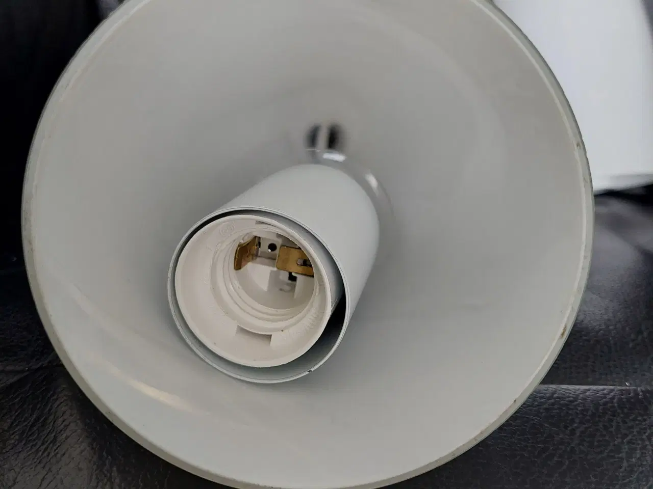Billede 2 -  loftslampe, 2 stk. hvid farve aflang glas