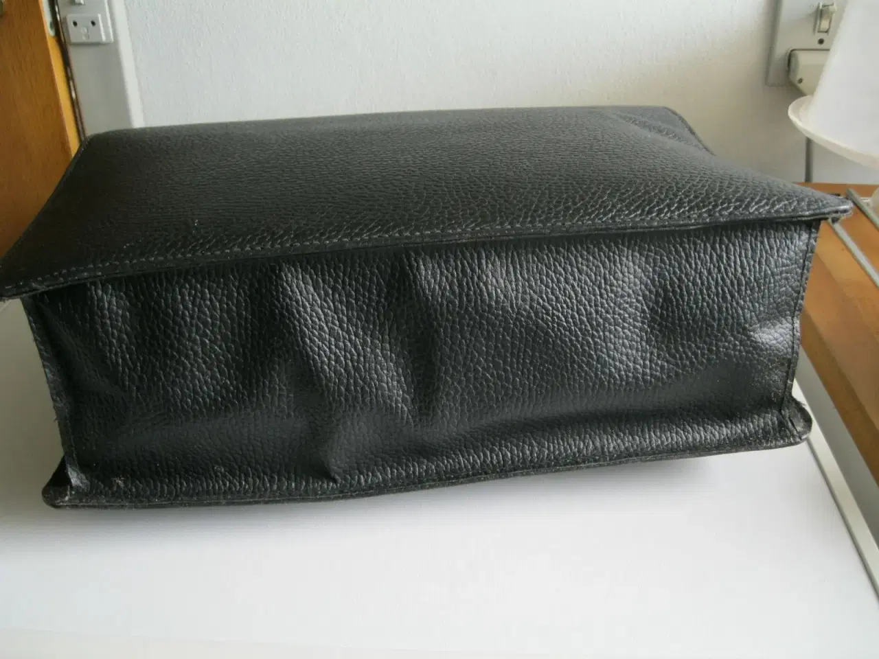 Billede 3 - Læder skole/attache/arbejdstaske VINTAGE