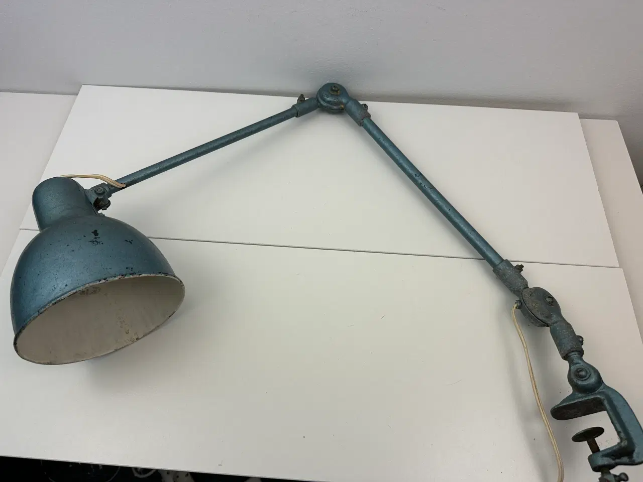 Billede 9 - Vintage arbejdslampe i industriel stil