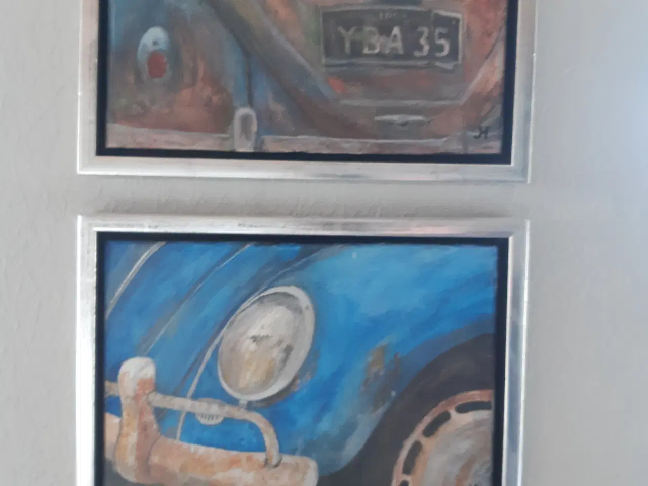 Billede 1 - Malerier med gamle rustne VW