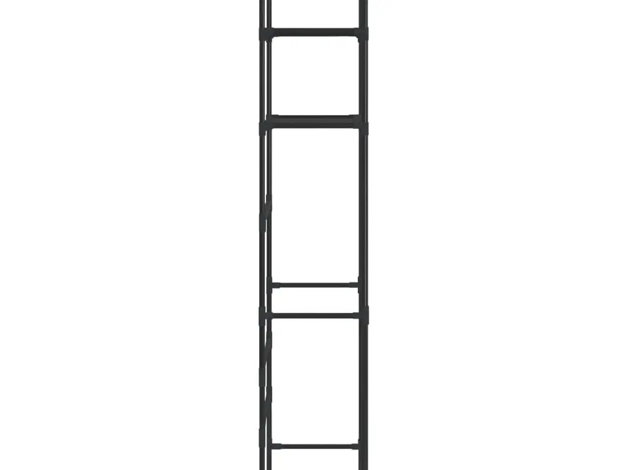 Billede 4 - Opbevaringsstativ med 3 hylder 69x28x169 sort