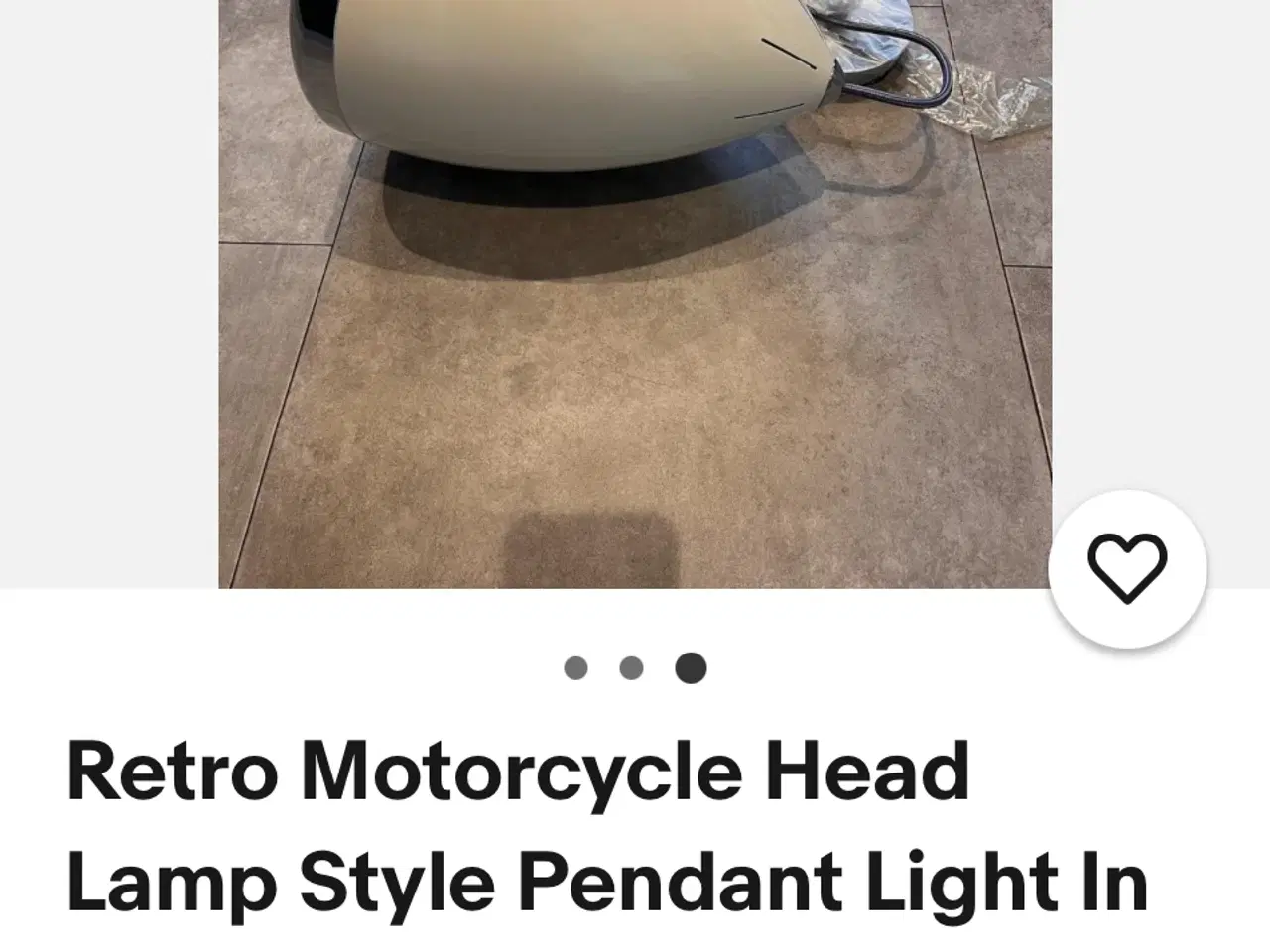 Billede 5 - Retro Lampe creme og crome