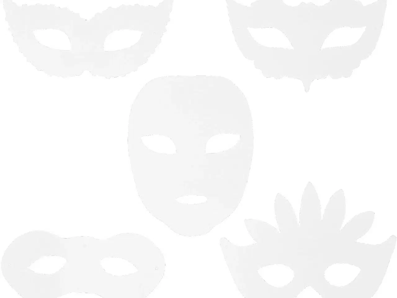 Billede 1 - Teatermasker 16 stk. - Kreativ Leg og Fantasi