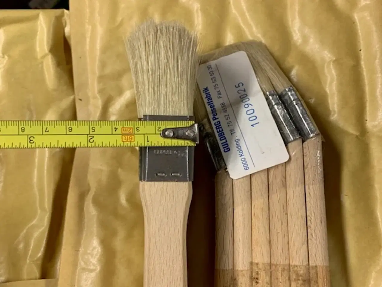 Billede 5 - 4 stk Guldberg 25 mm radiatorpensel. Håndlavet