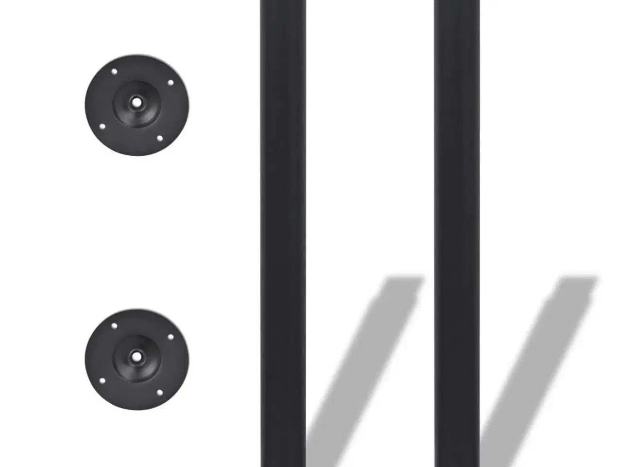 Billede 2 - Teleskopiske bordben i sort 710 mm - 1100 mm