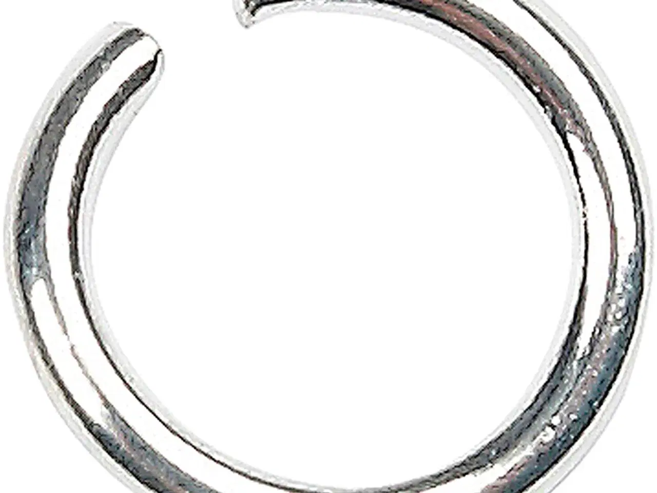 Billede 1 - Forsølvet O-ring 7 mm - 400 stk. til kreative projekter