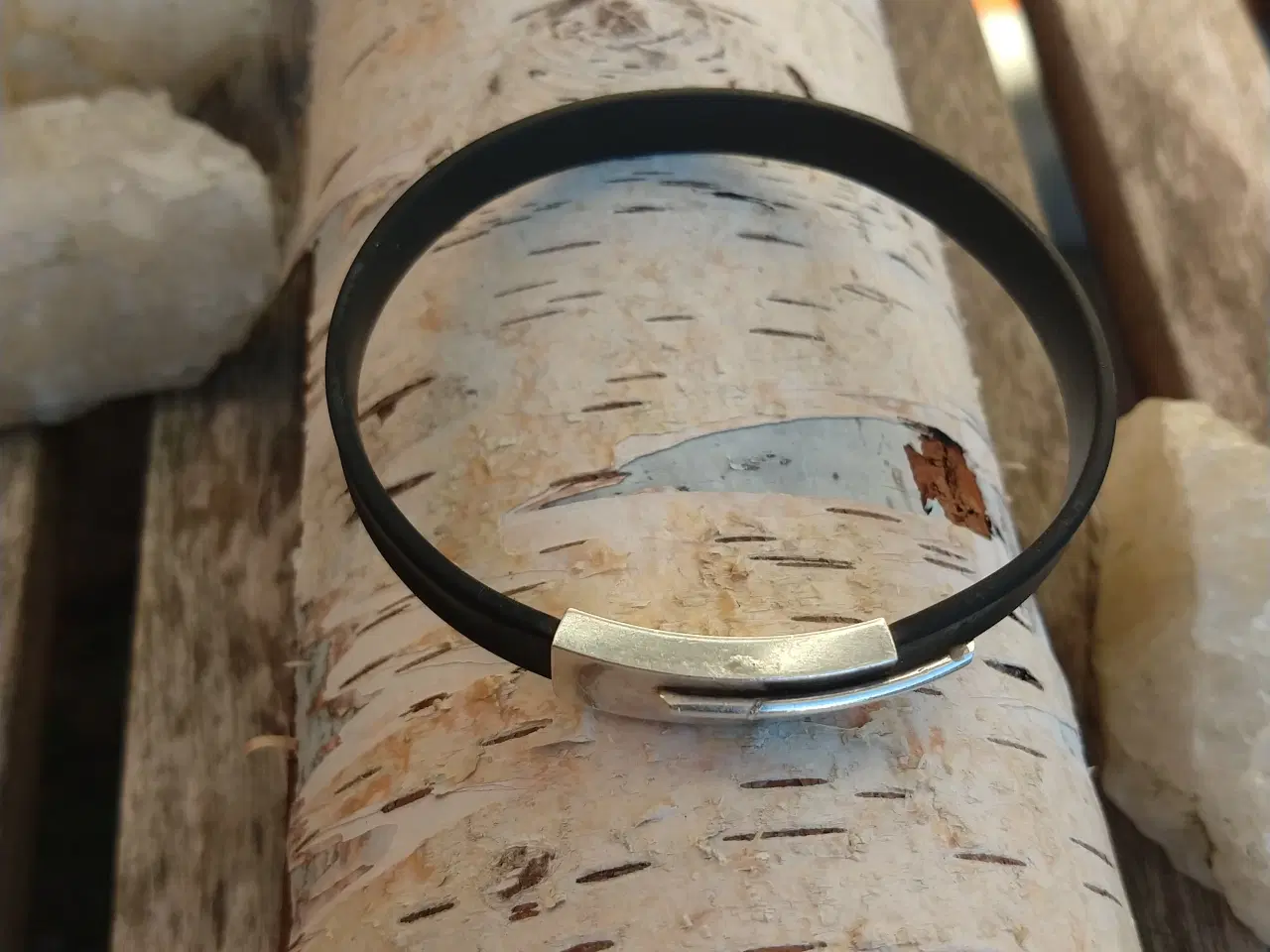 Billede 3 - Læderarmbånd med sølv