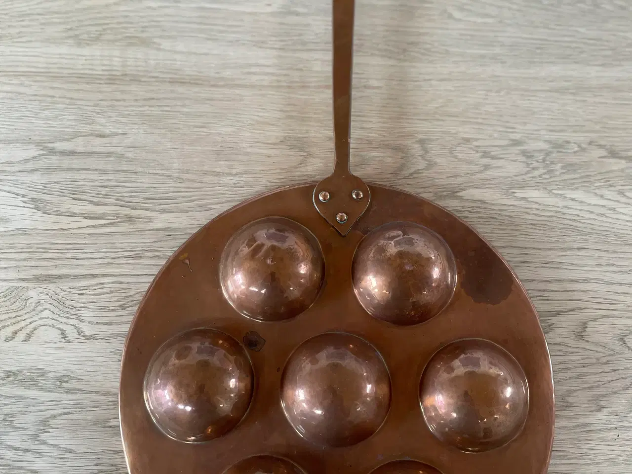 Billede 1 - Æbleskivepande i kobber