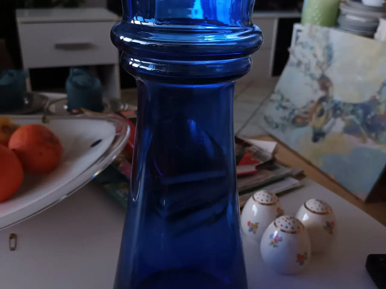 Billede 1 - Smuk Blå Royal Copenhagen Vase 28 cm