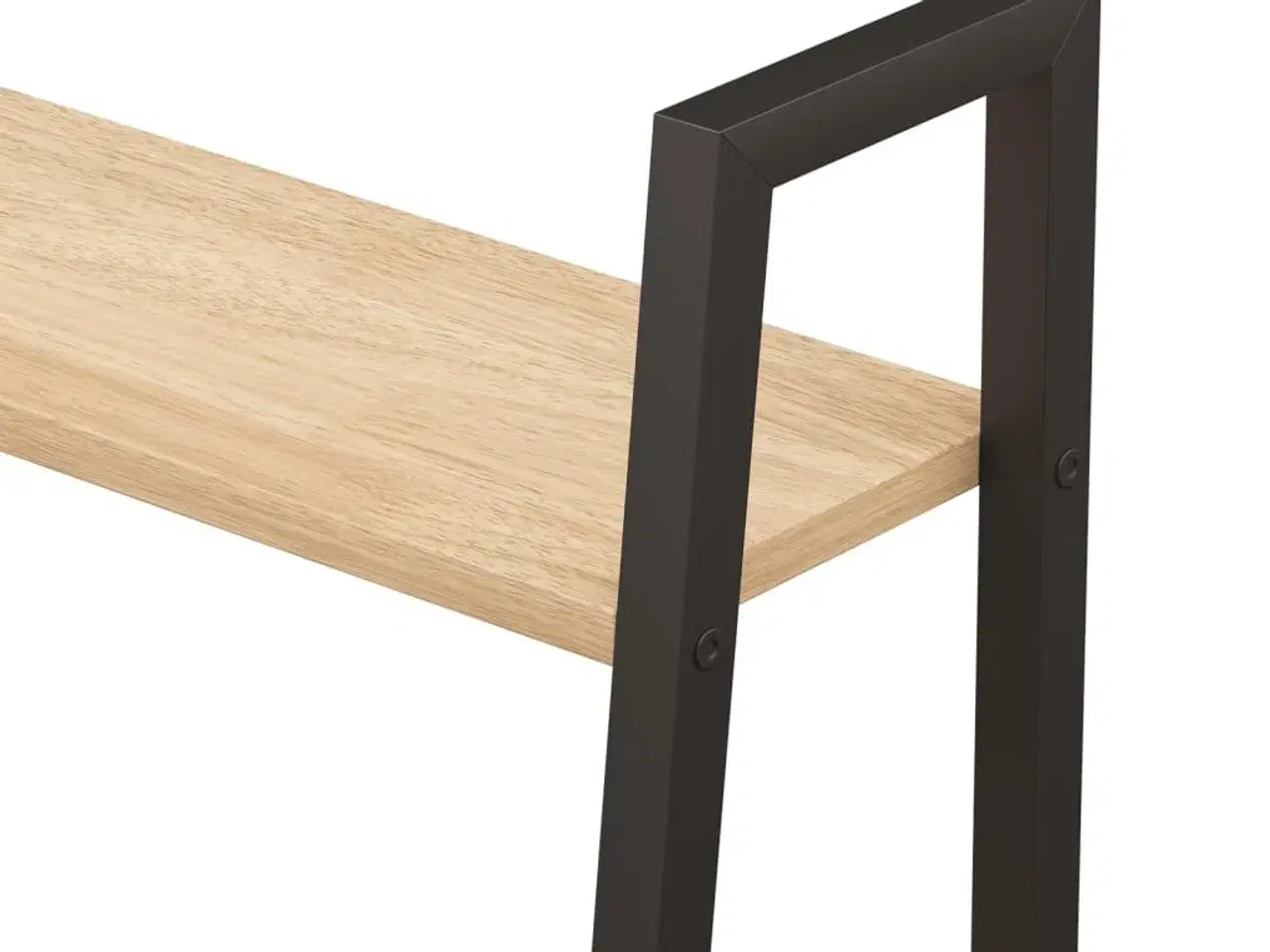 Billede 7 - Stigereol med 5 hylder 56x35x174 cm lysebrun og sort
