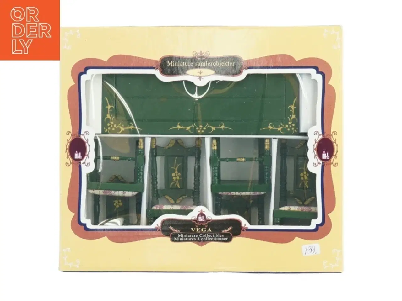 Billede 1 - Samlerobjekt miniature skrivebord fra Vega (str. 21,5x18,5 cm)