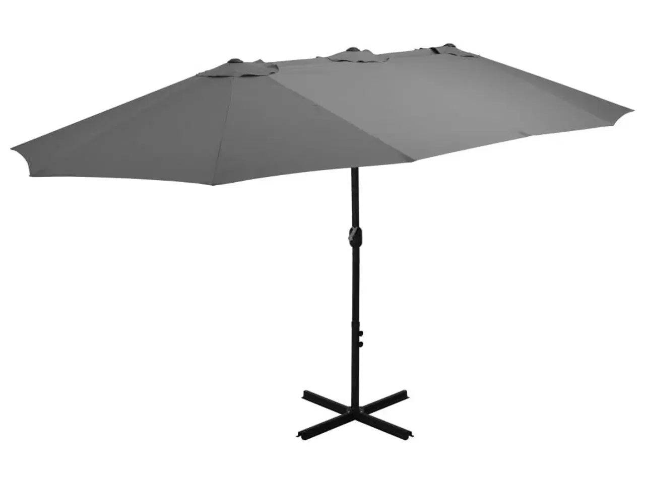 Billede 1 - Parasol 460x270 cm aluminiumsstang antracitgrå