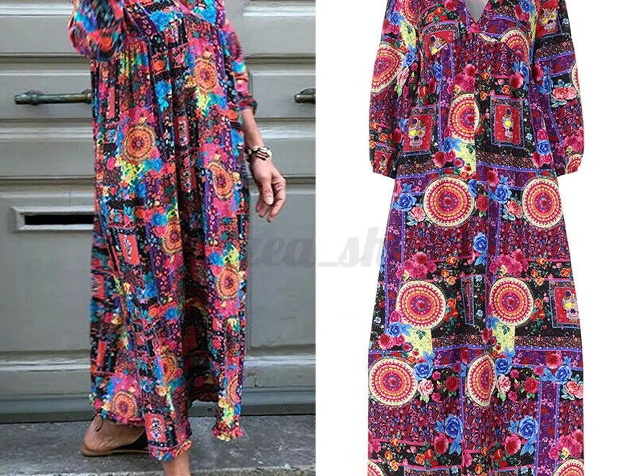 Billede 2 -  kjole fra VONDA /Owersized dres. Str: S=M-M=L-50
