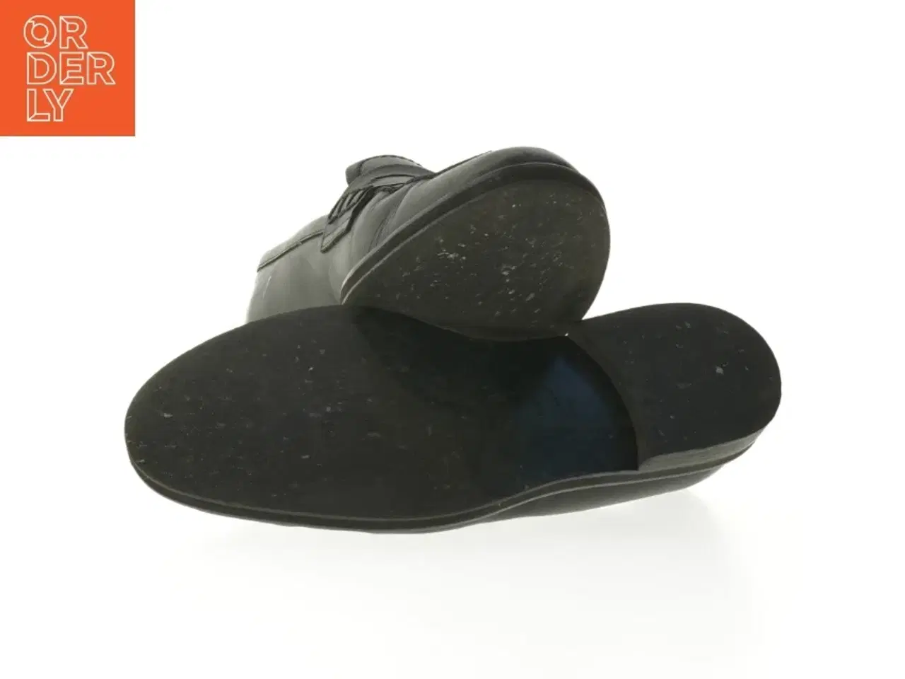 Billede 3 - Sort læderloafers fra flatted (str. 38 )