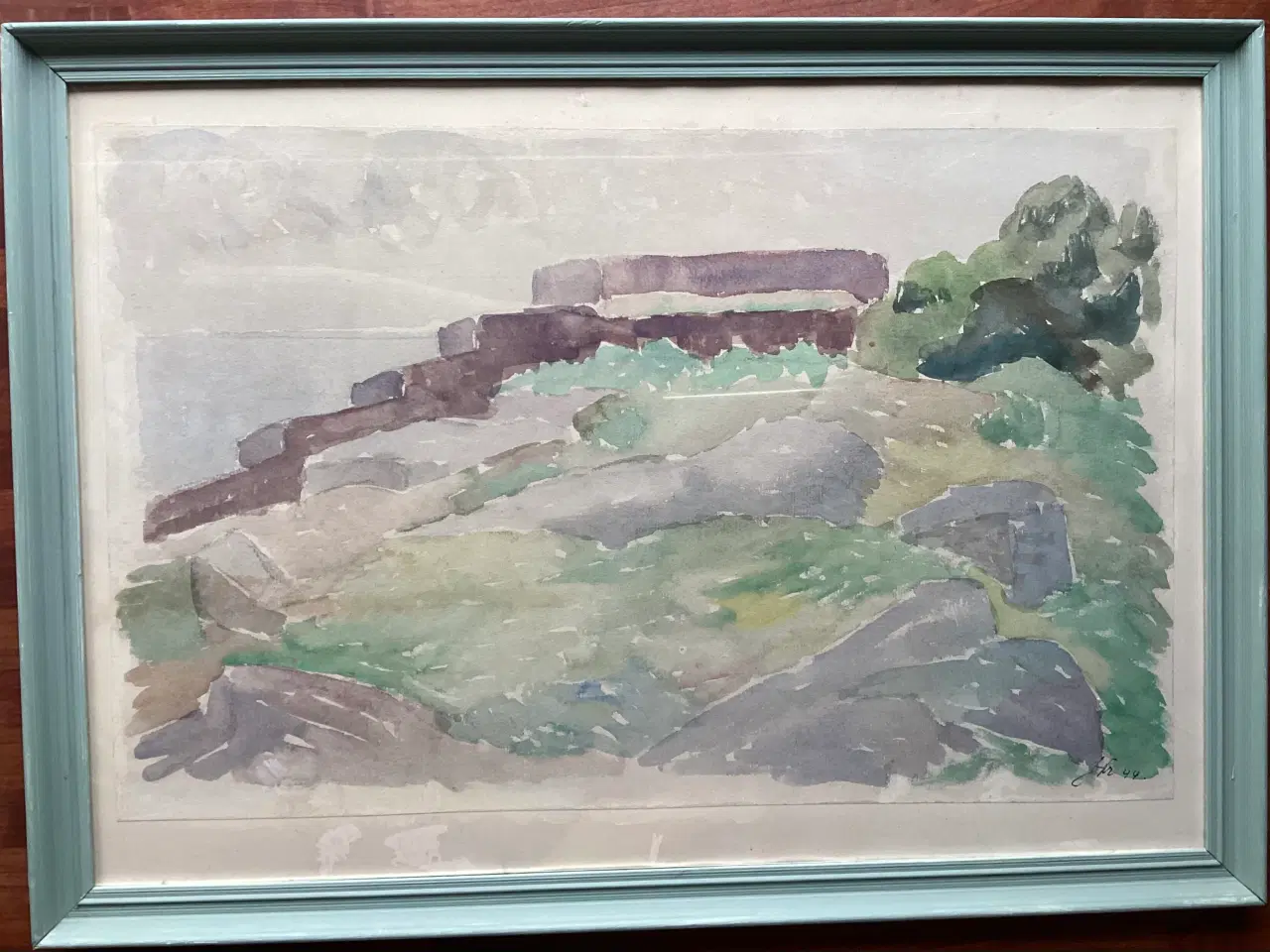 Billede 1 - Johannes Frederiksen akvarel