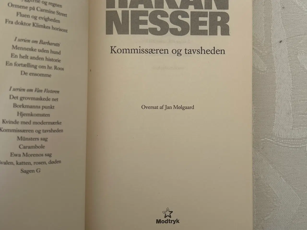 Billede 2 - Håkan Nesser: Kommissæren og tavsheden