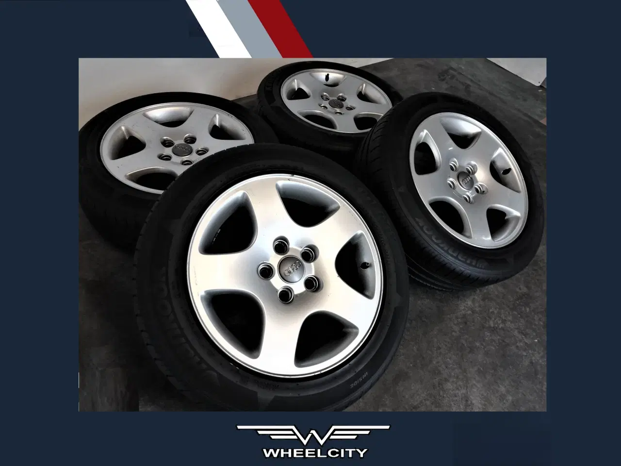 Billede 1 - 5x112 16" ET45 nav 57,1ø Audi sommersæt
