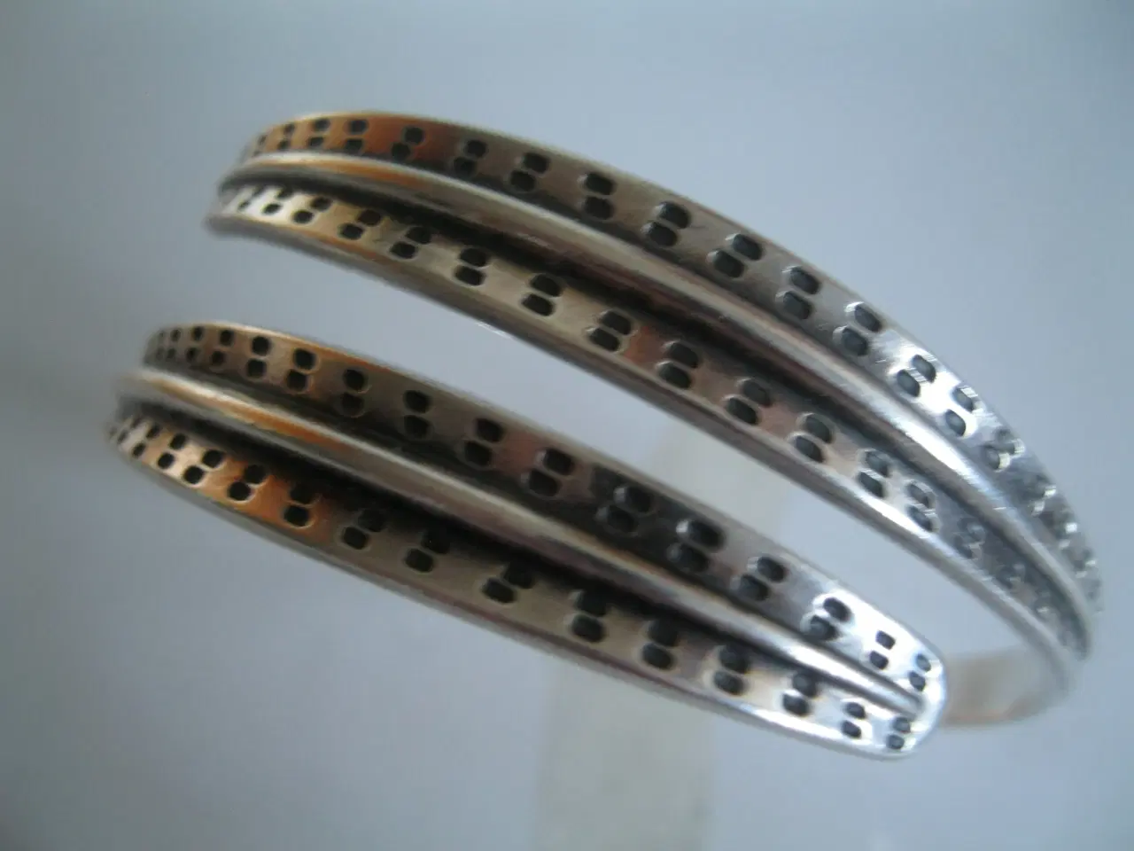 Billede 4 - Armring, øreclips + ring David-Andersen