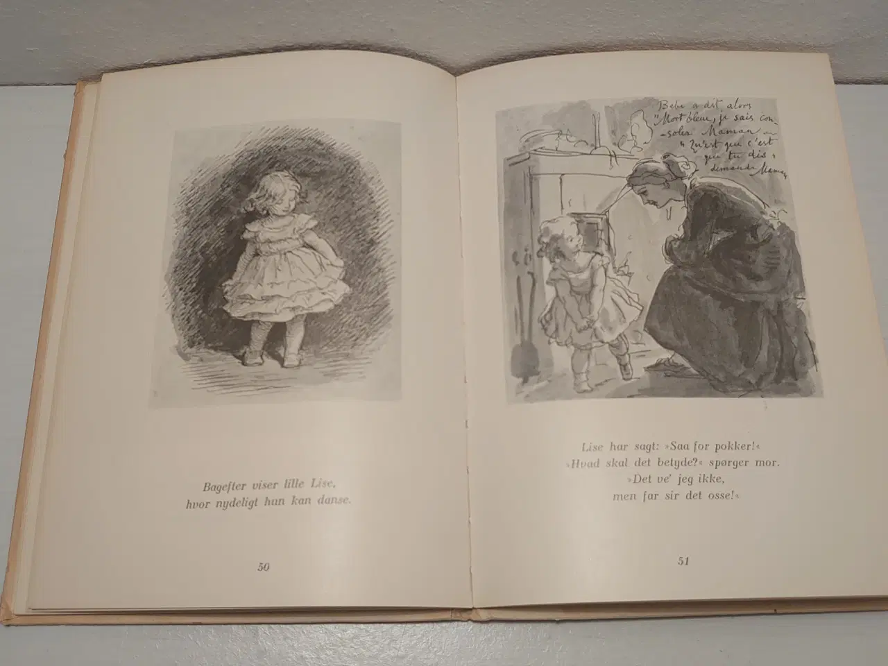 Billede 4 - Lorenz Frølich: Lille Lise, børnetegninger. 1949.