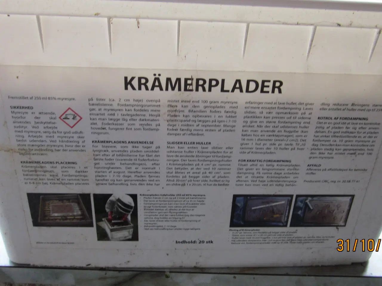 Billede 1 -  20 Kræmer plader.