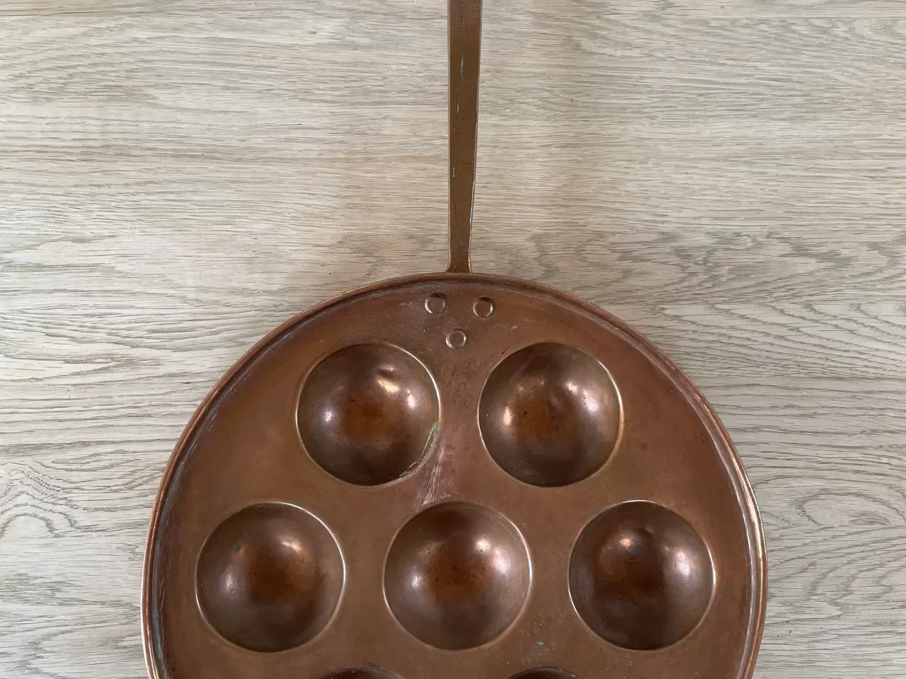 Billede 2 - Æbleskivepande i kobber