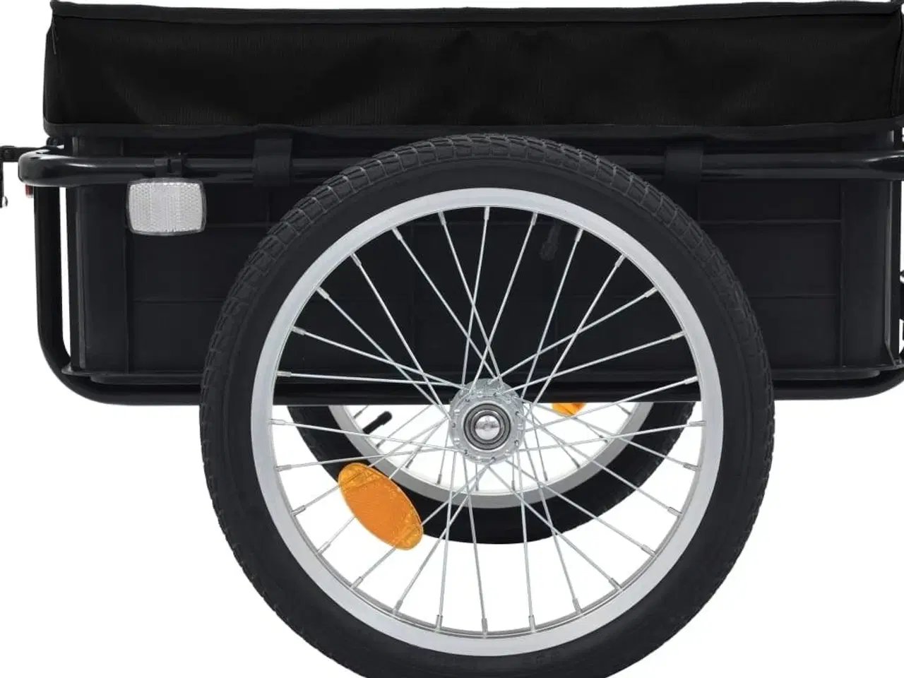 Billede 5 - Cykeltrailer/trækvogn 155x60x83 cm stål sort