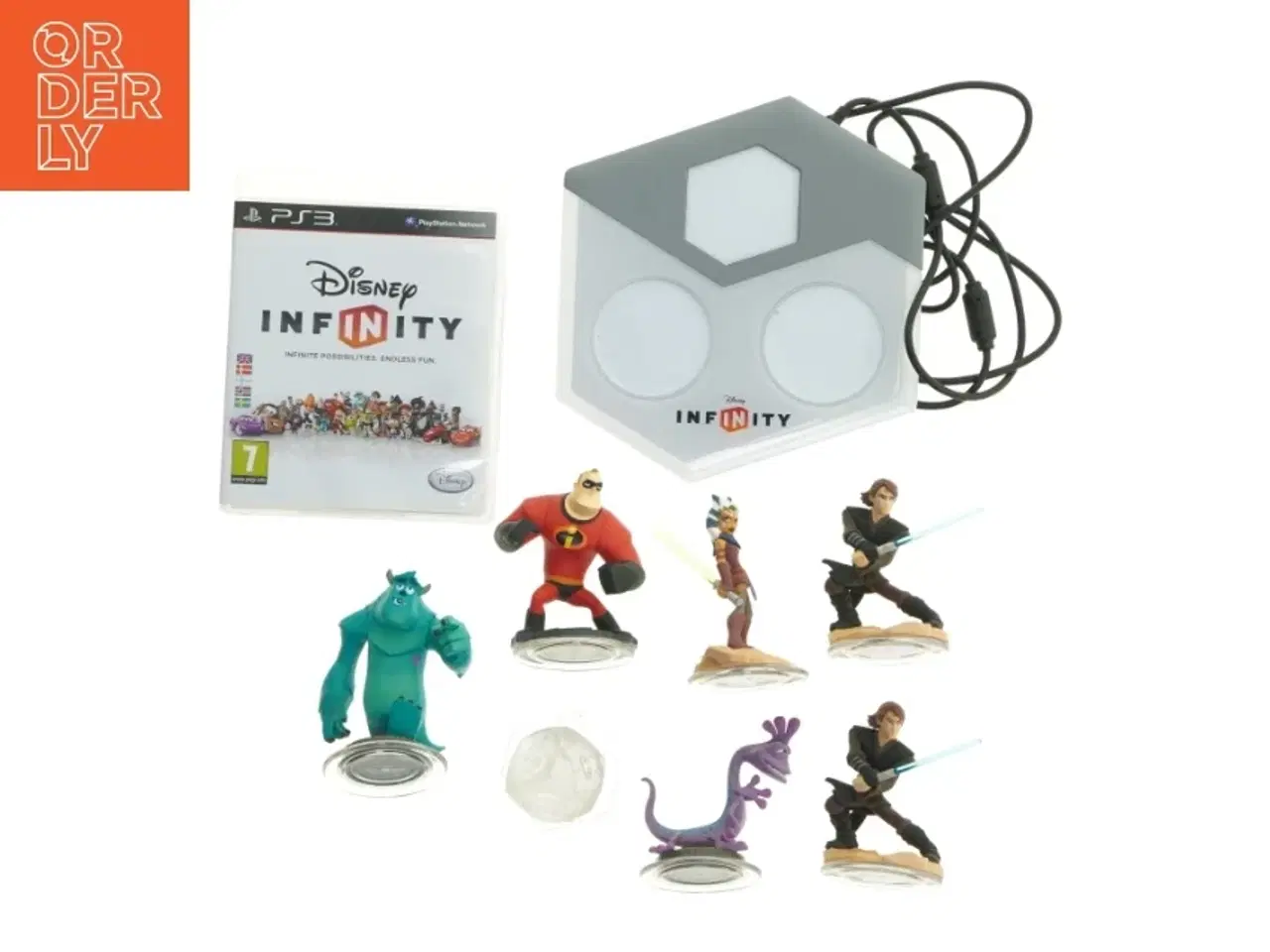 Billede 1 - Disney Infinity PS3 spil med figurer og base fra Infinity (str. 7 figurer)