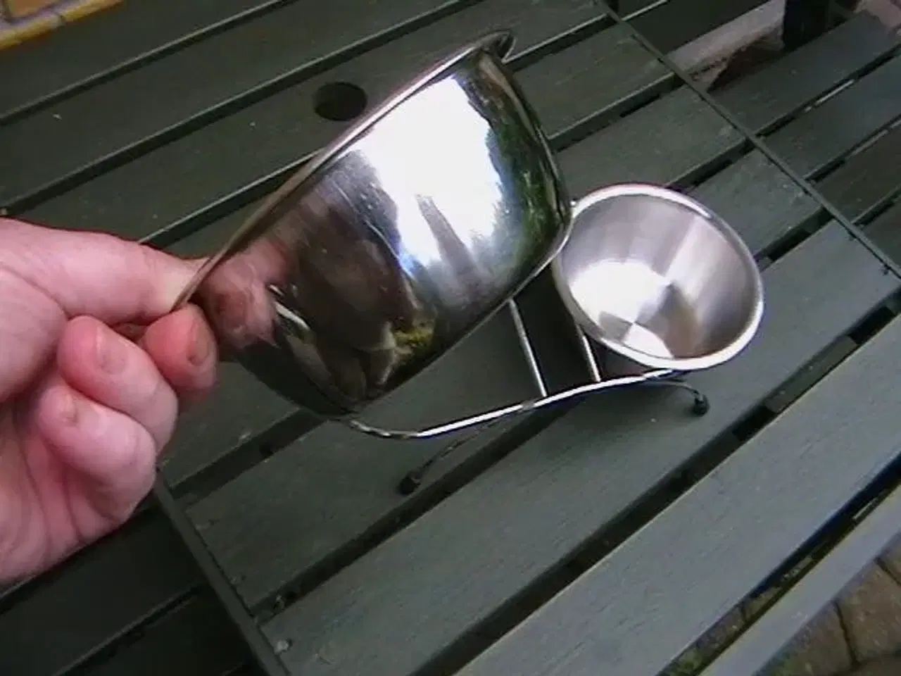 Billede 3 - Mad og vand skålesæt tilKat/lille hund .