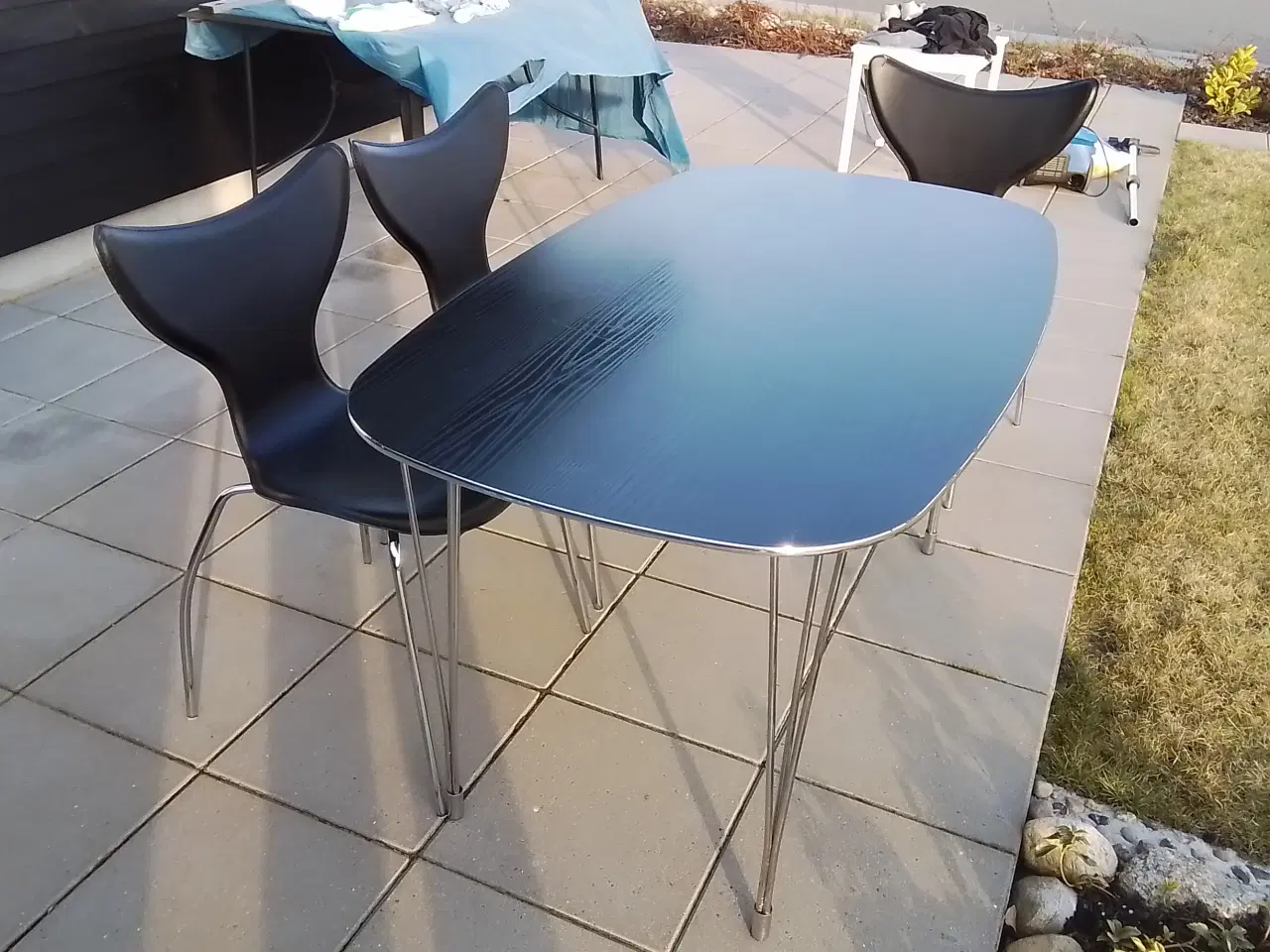 Billede 1 - Stole 2 stk Brugte men fine.... Bord er solgt!