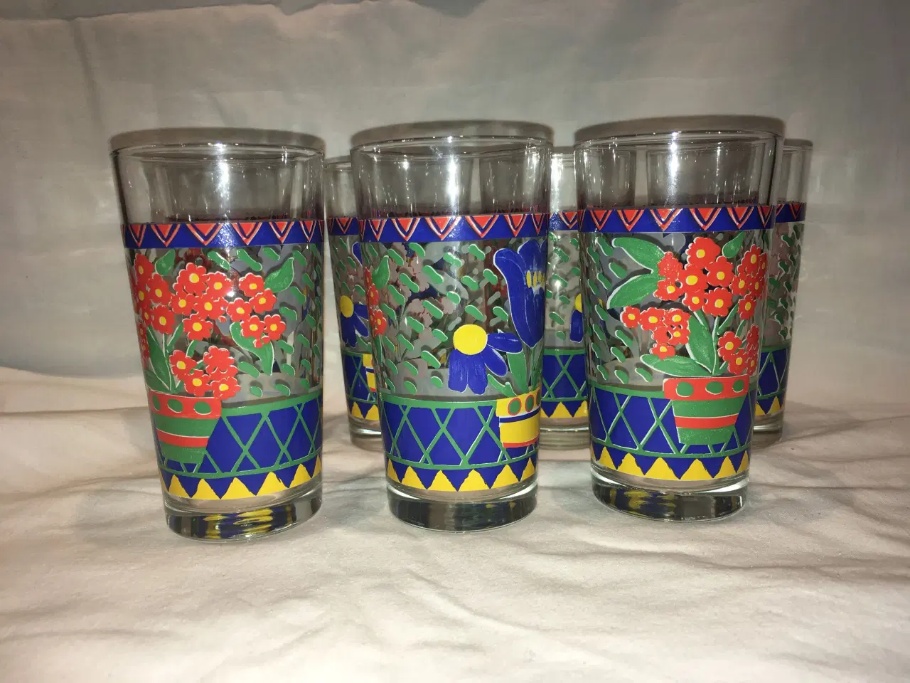 Billede 7 - Retro glas med blomster